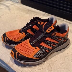 Salomon Kids' Orange and Black Sneakers